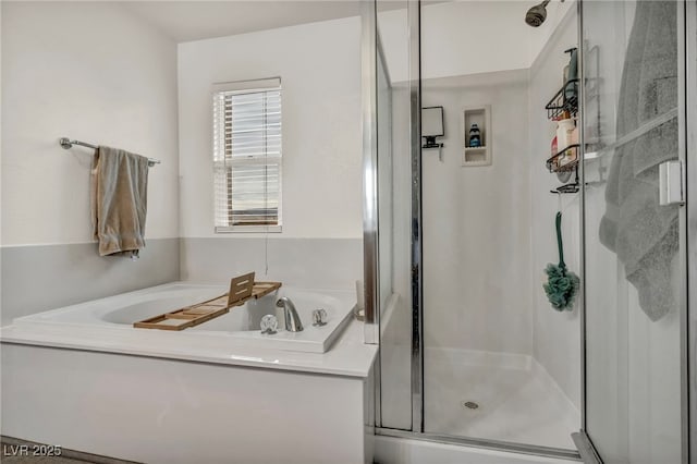617 Apricot Rose Pl, Las Vegas, NV 89138 - bathroom featuring a stall shower and a bath