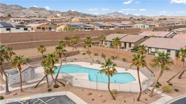 2213 Chandler Ranch Pl, Laughlin, NV 89029 - community pool with a residential view and a fenced backyard