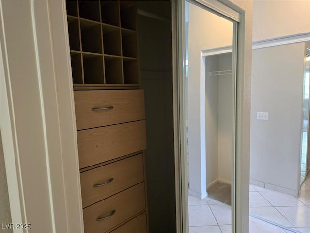 view of closet