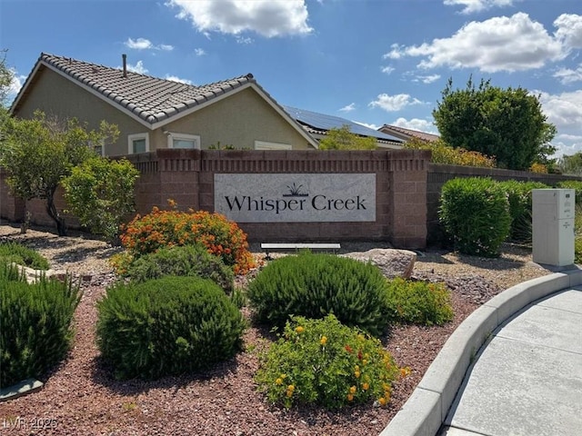8608 Willow Cabin St, Las Vegas, NV 89131 - community sign with fence