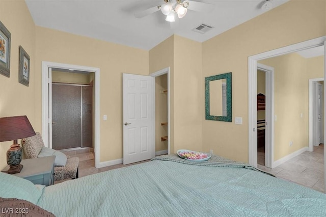 8608 Willow Cabin St, Las Vegas, NV 89131 - bedroom featuring tile patterned flooring, ceiling fan, and baseboards