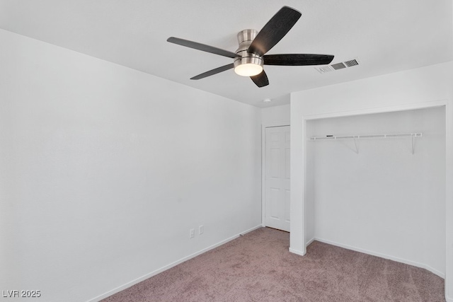 688 Castlebridge Ave, Las Vegas, NV 89123 - unfurnished bedroom with carpet flooring, a closet, ceiling fan, and baseboards