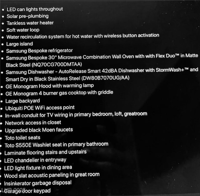 view of miscellaneous listing collateral