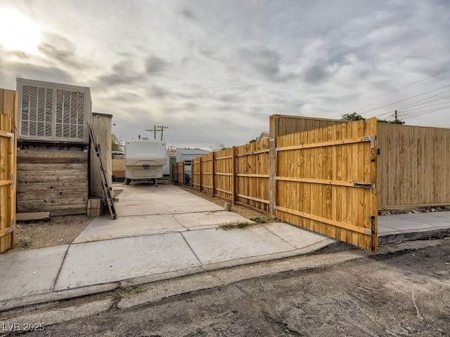 exterior space with fence