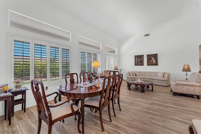 9916 Netherton Dr, Las Vegas, NV 89134 - dining space with light wood-style flooring
