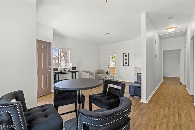 5250 S Rainbow Blvd Unit 2106, Las Vegas, NV 89118 - dining space with wood finished floors