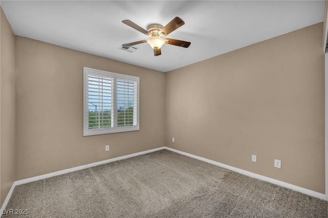 9893 Santa Ponsa Ct, Las Vegas, NV 89178 - carpeted empty room featuring ceiling fan and baseboards