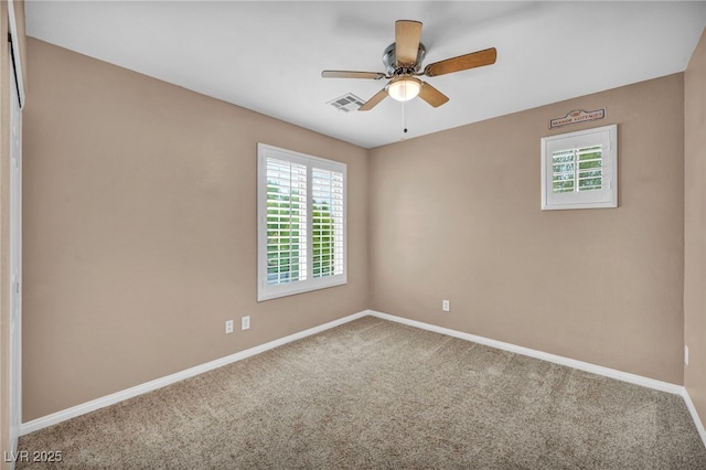9893 Santa Ponsa Ct, Las Vegas, NV 89178 - carpeted empty room featuring baseboards and ceiling fan