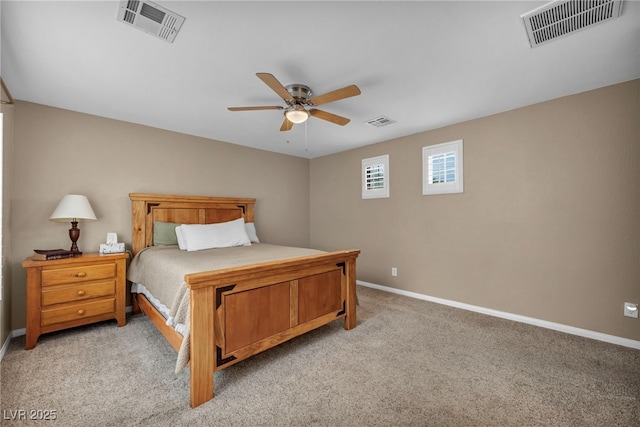 9893 Santa Ponsa Ct, Las Vegas, NV 89178 - bedroom featuring light colored carpet, baseboards, and ceiling fan