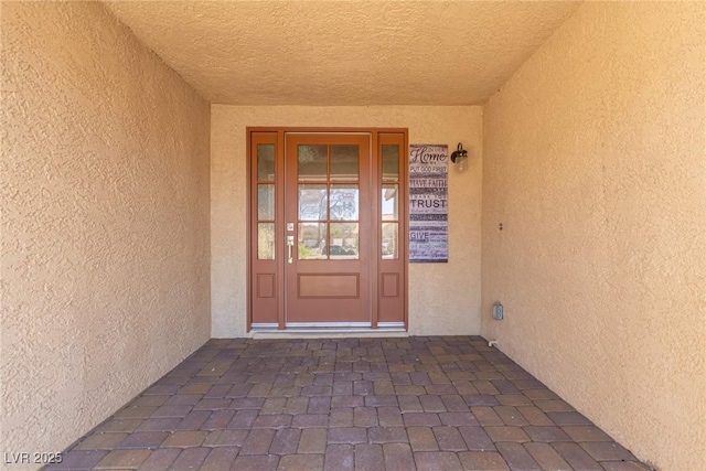 326 Fuente Dr, Henderson, NV 89014 - entrance to property with stucco siding