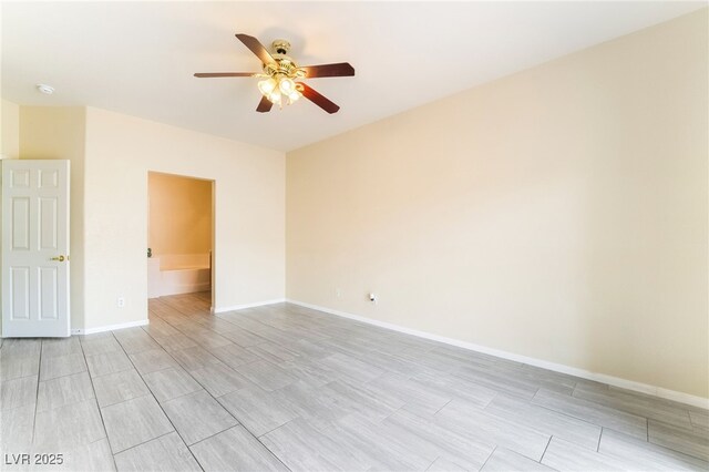 9289 Mandeville Bay Ave, Las Vegas, NV 89148 - unfurnished room with ceiling fan and baseboards