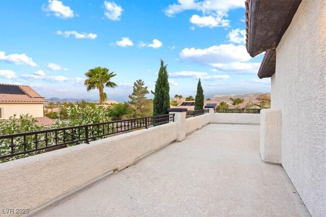 view of patio / terrace featuring a balcony