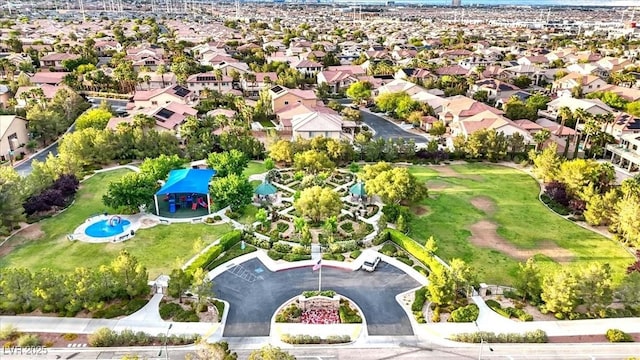 aerial perspective of suburban area