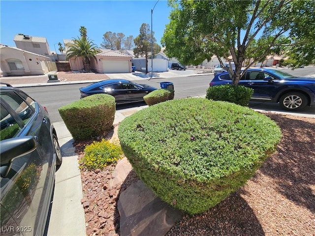 view of yard with a residential view