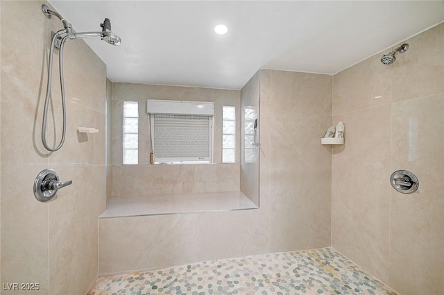 6771 Shelter Ln, Las Vegas, NV 89103 - full bathroom with a tile shower