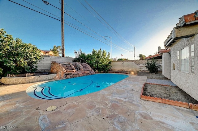 6771 Shelter Ln, Las Vegas, NV 89103 - view of pool with a fenced backyard and a patio area