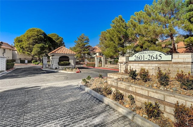 2633 S Durango Dr Unit 201, Las Vegas, NV 89117 - community / neighborhood sign with a gate and fence