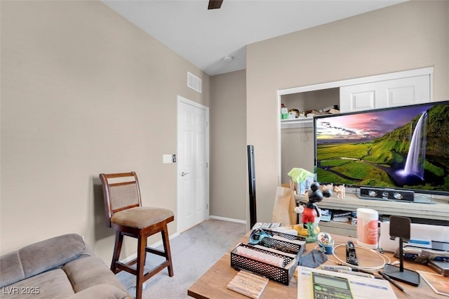 3556 Valley Lily St, North Las Vegas, NV 89032 - office area with light colored carpet and baseboards
