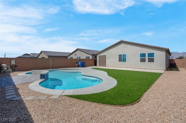 3556 Valley Lily St, North Las Vegas, NV 89032 - view of pool featuring a patio area and a pool with connected hot tub