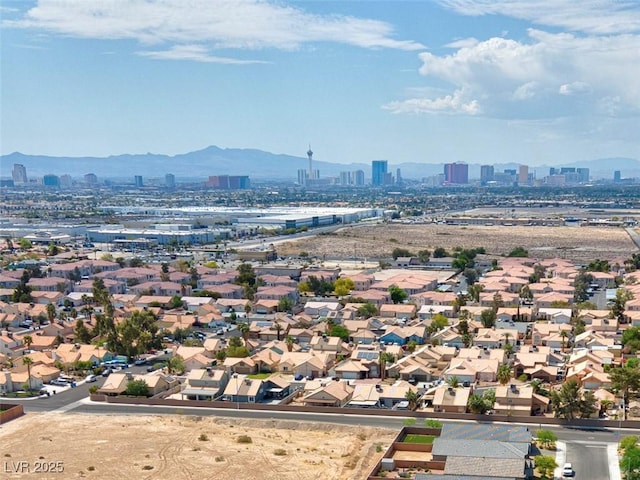 3556 Valley Lily St, North Las Vegas, NV 89032 - bird's eye view of a mountain backdrop and a skyline view