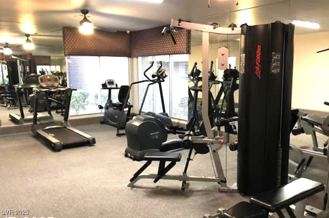 view of workout area