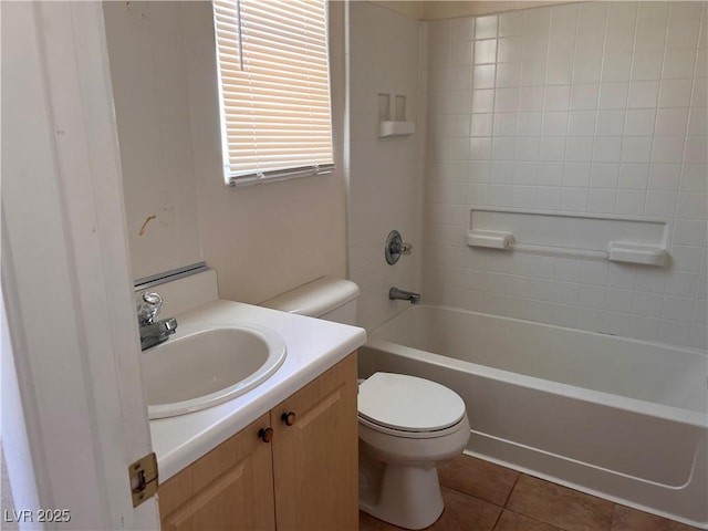 8688 Tomnitz Ave Unit 101, Las Vegas, NV 89178 - bathroom with vanity, tile patterned flooring, and shower / bathtub combination