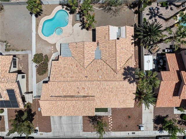 5912 Hollowridge Rd, North Las Vegas, NV 89031 - aerial view of a pool area