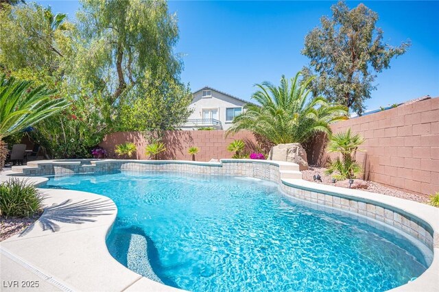 11112 Pine Greens Ct, Las Vegas, NV 89144 - view of pool featuring a fenced backyard