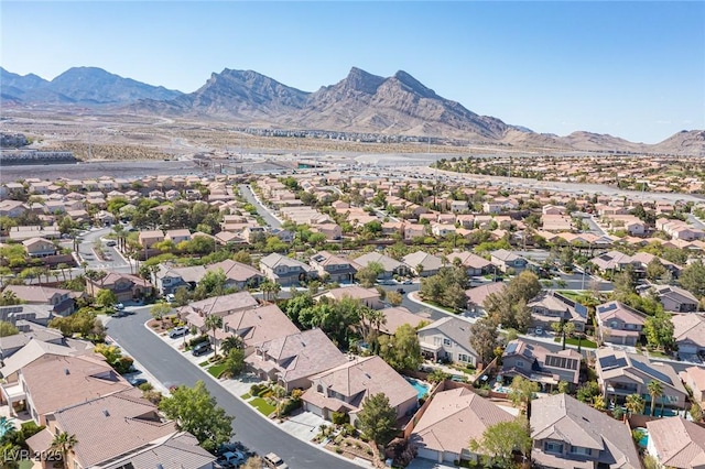 11112 Pine Greens Ct, Las Vegas, NV 89144 - aerial view of residential area with mountains