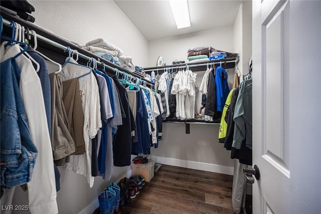 11112 Pine Greens Ct, Las Vegas, NV 89144 - walk in closet featuring wood finished floors