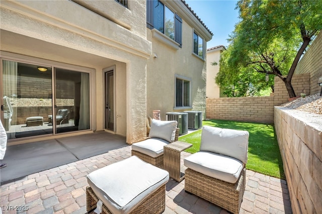 11908 Menchaca Ln, Las Vegas, NV 89138 - view of patio featuring cooling unit