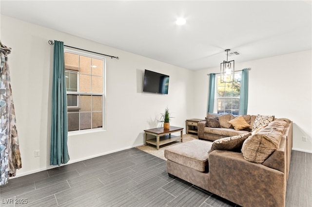 4533 Lime Straight Dr, Las Vegas, NV 89115 - living area with dark wood-type flooring and baseboards