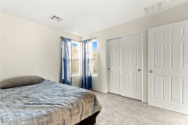 4533 Lime Straight Dr, Las Vegas, NV 89115 - bedroom with light carpet, a closet, and baseboards