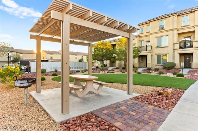 4533 Lime Straight Dr, Las Vegas, NV 89115 - view of patio with a pergola
