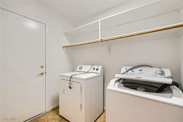 3912 Branchwood Dr, North Las Vegas, NV 89032 - washroom featuring separate washer and dryer and baseboards