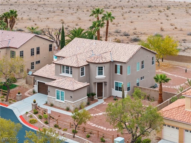 aerial view of property and surrounding area