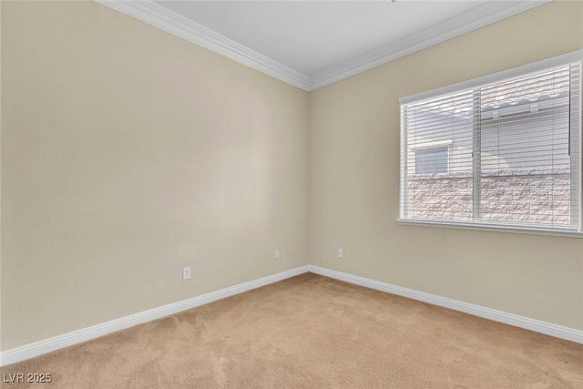 7505 Java Sparrow St, North Las Vegas, NV 89084 - empty room with light carpet, crown molding, and baseboards