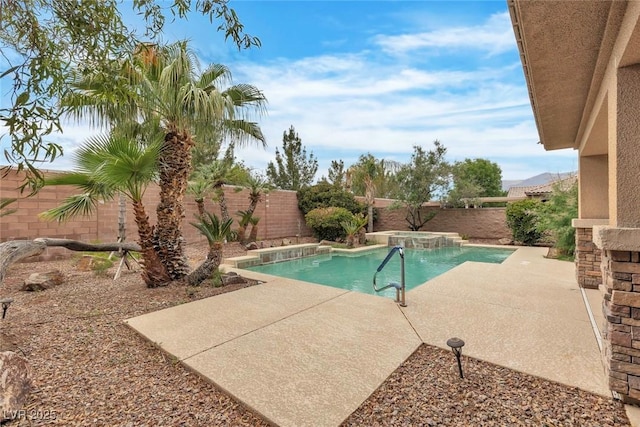 7505 Java Sparrow St, North Las Vegas, NV 89084 - view of swimming pool with a fenced backyard and a patio area