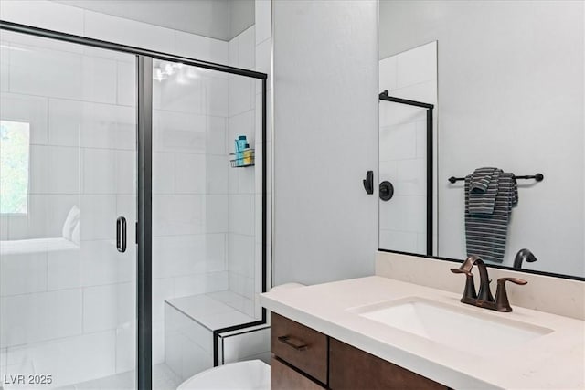 38 Costa Tropical Dr, Henderson, NV 89011 - full bath featuring a shower stall, toilet, and vanity
