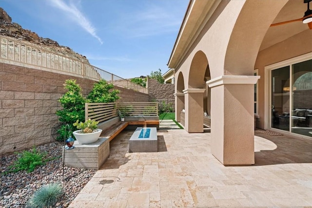 38 Costa Tropical Dr, Henderson, NV 89011 - view of patio / terrace featuring a fenced backyard