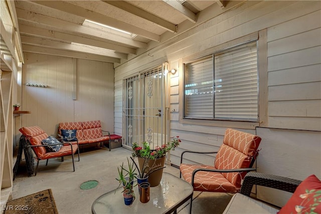 4770 Topaz St Unit 108, Las Vegas, NV 89121 - sunroom with beam ceiling