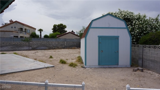 6432 Jean Lee Dr, Las Vegas, NV 89108 - view of shed featuring a fenced backyard