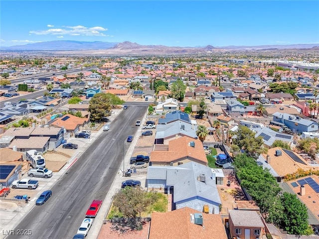 729 Scottsdale St, Henderson, NV 89002 - aerial view of residential area featuring a mountain backdrop