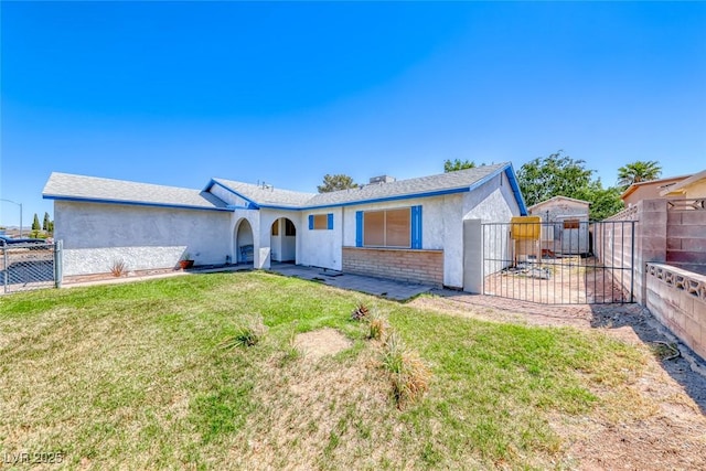 729 Scottsdale St, Henderson, NV 89002 - single story home featuring stucco siding and a gate