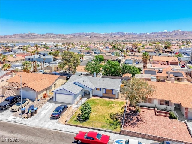 729 Scottsdale St, Henderson, NV 89002 - aerial perspective of suburban area with a mountain backdrop