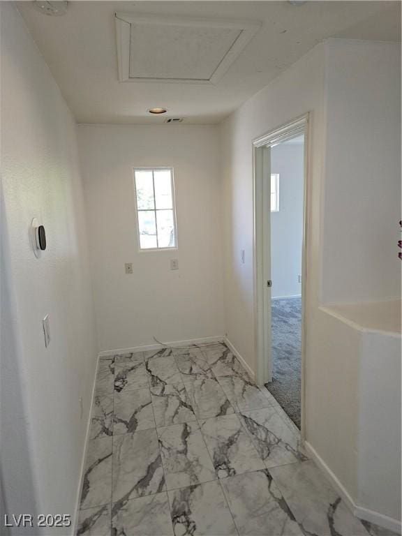 7461 Enviable Ct, Las Vegas, NV 89149 - spare room featuring baseboards and light marble finish flooring