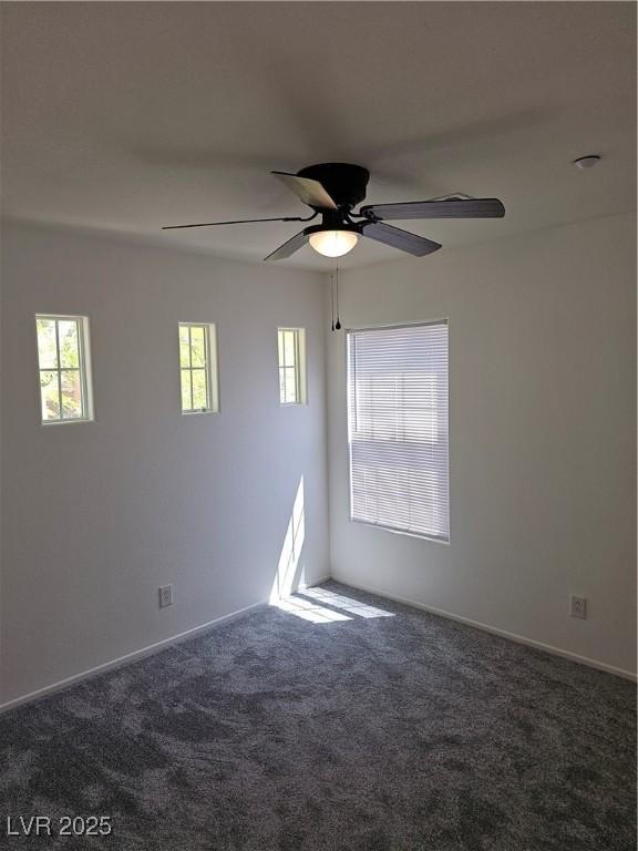 7461 Enviable Ct, Las Vegas, NV 89149 - spare room with carpet flooring, ceiling fan, and baseboards