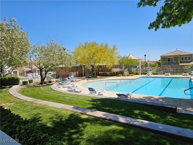 7461 Enviable Ct, Las Vegas, NV 89149 - community pool featuring a patio