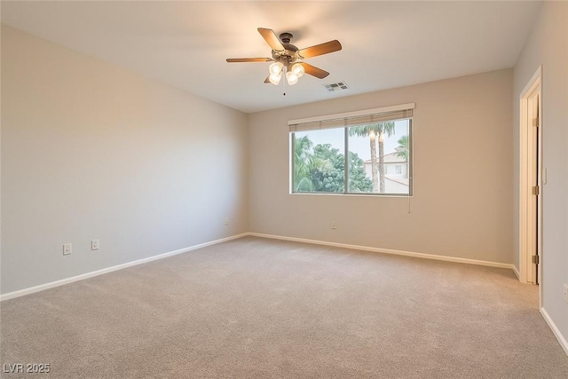 10212 Donald Weese Ct, Las Vegas, NV 89129 - spare room with a ceiling fan, carpet, and baseboards