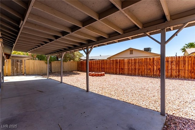 view of patio / terrace with a fenced backyard